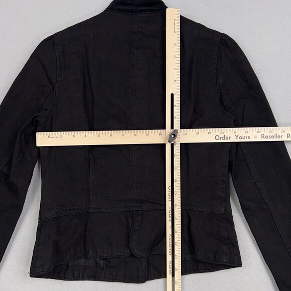 Ralph Lauren Jeans Co Jacket Womens Small Petite Embroidered Floral Velvet Boho - Picture 10 of 14